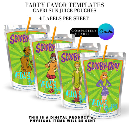 Mystery Team Birthday Party Favor Templates Bundle