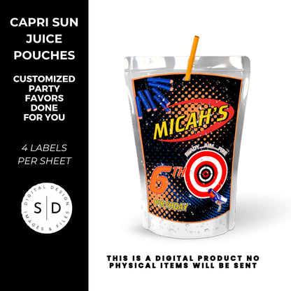 Nerf Ready Aim Fire Birthday Party Favors DFY