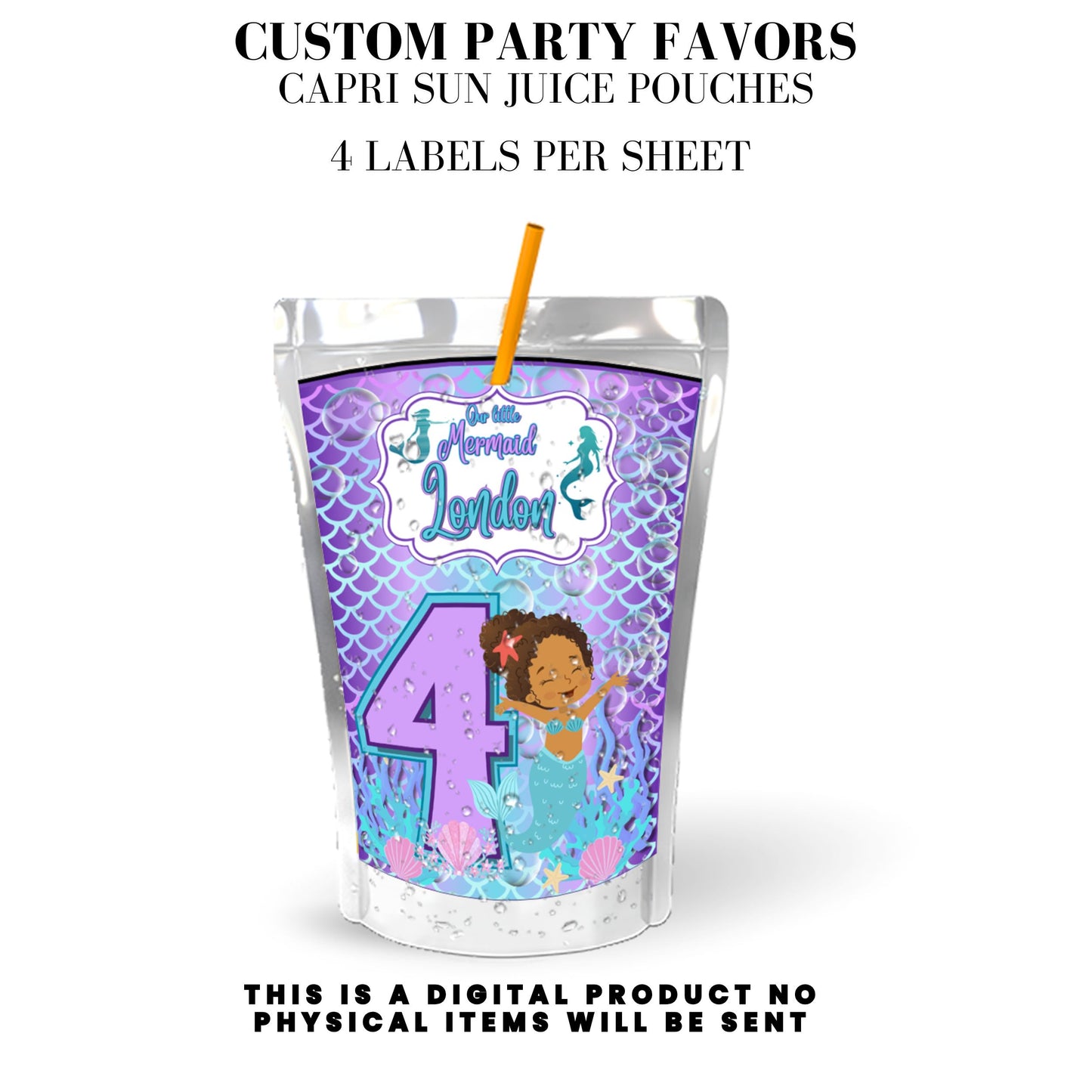 Our Little Mermaid Birthday Party Favors DFY