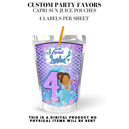 Our Little Mermaid Birthday Party Favors DFY