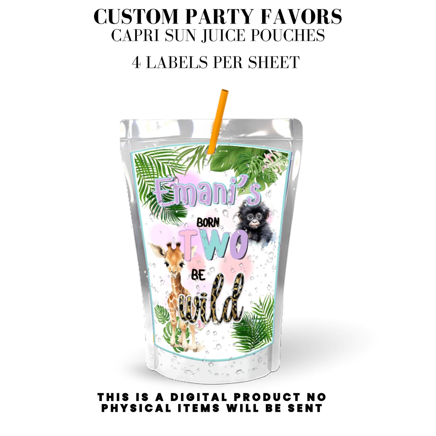 Born Two Be Wild Jungle Safari Birthday Party Favors DFY