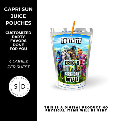 Fortnite Battle Royale Birthday Party Favors DFY