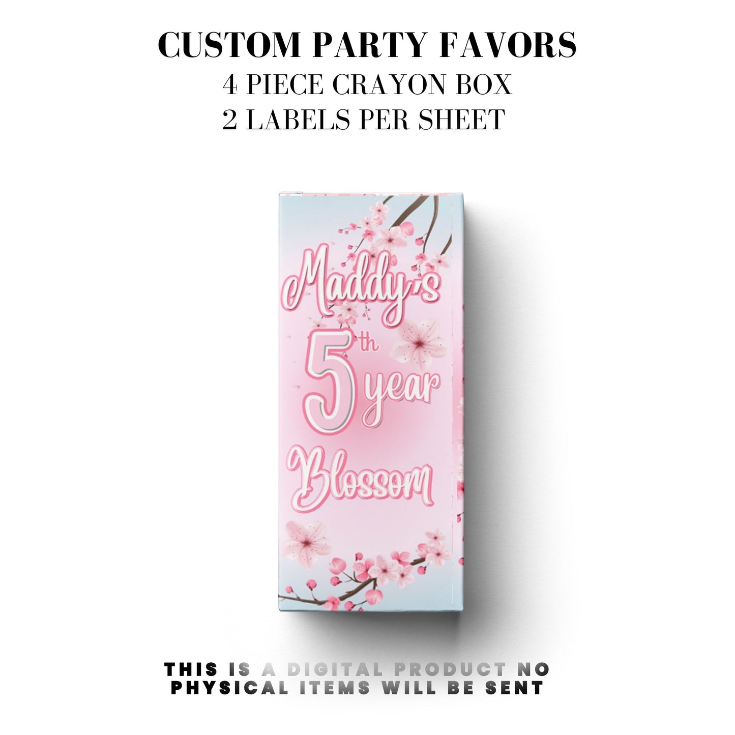 Cherry Blossom Party Printable Favor Designs DFY