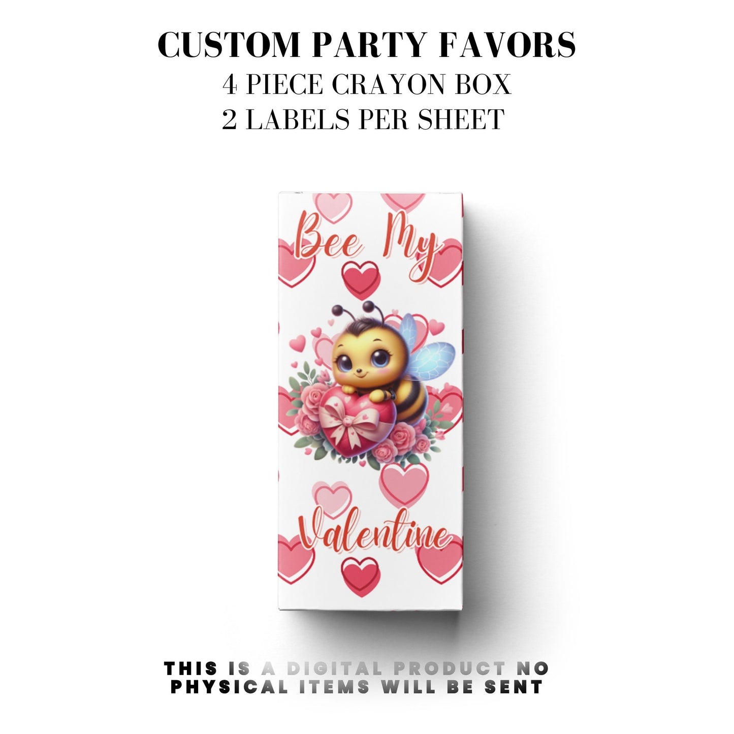 Bee My Valentine Party Favors Templates Bundle