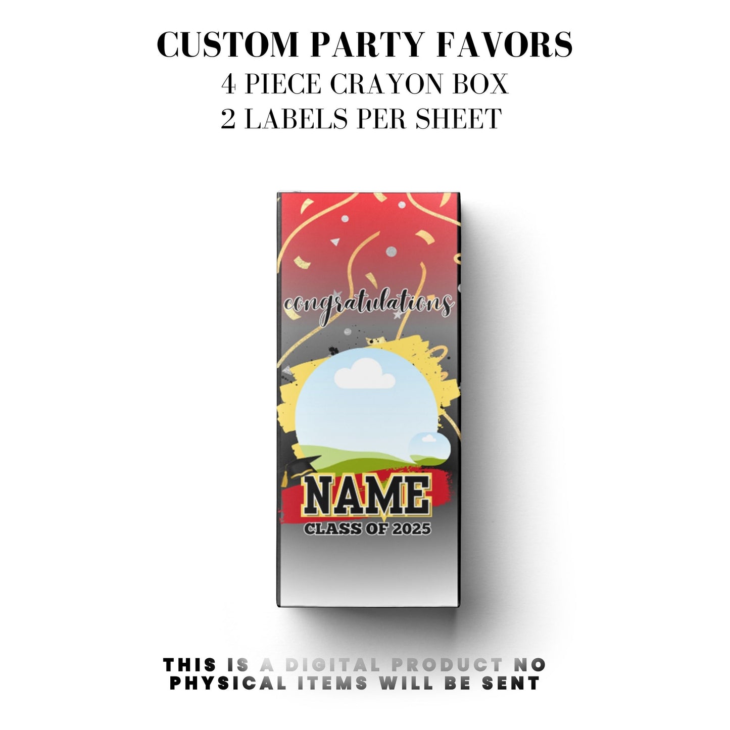 Class of 2025 Graduation Party Favor Canva Template Bundle 🎓✨