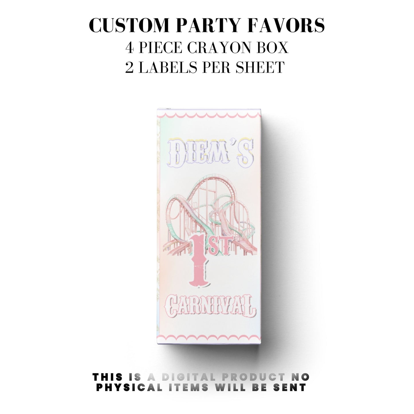 Pastel Carnival Birthday Party DFY Favor Bundle