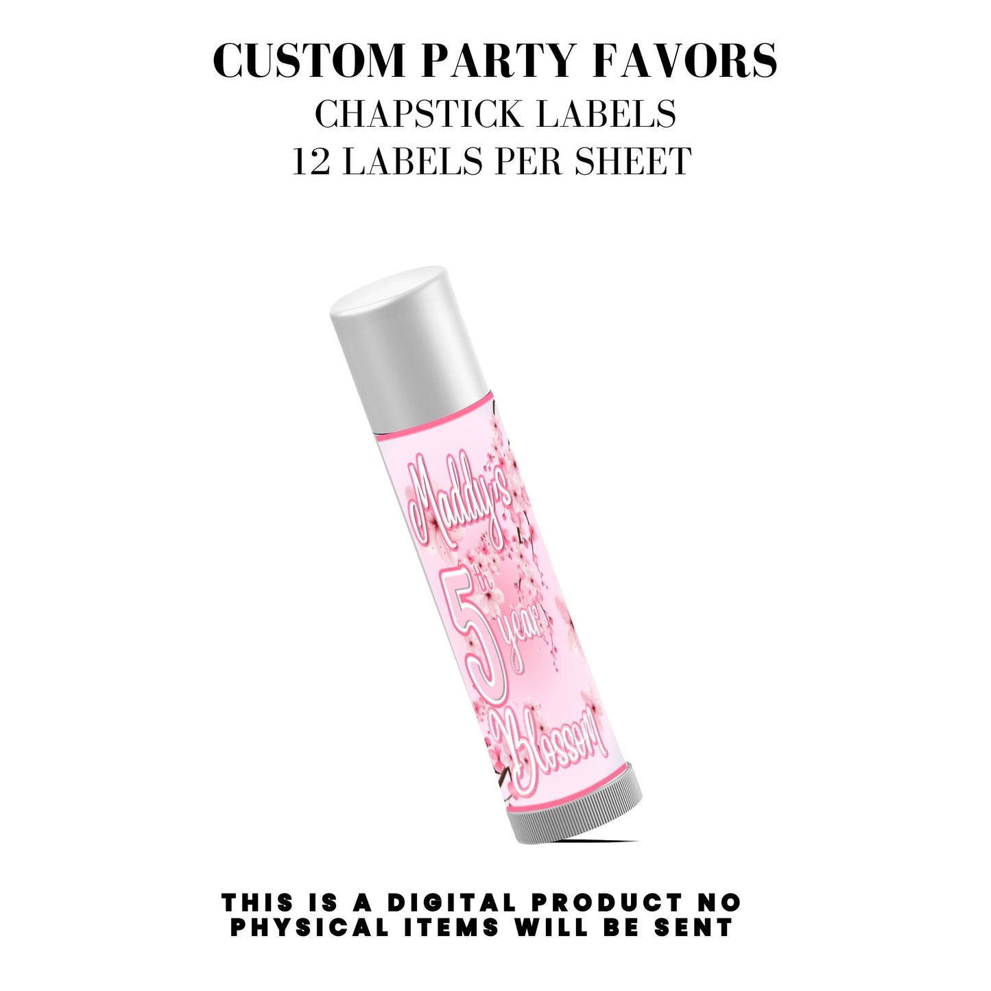 Cherry Blossom Party Printable Favor Designs DFY