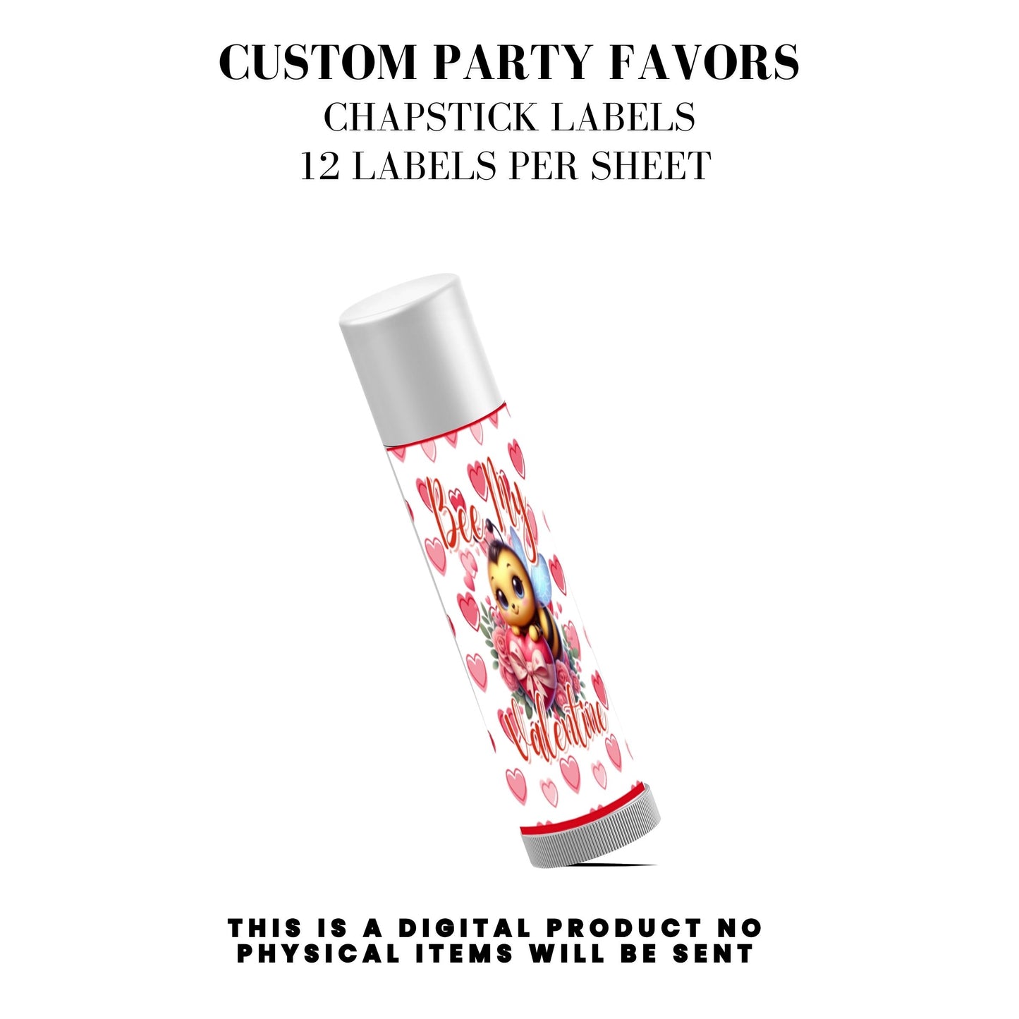 Bee My Valentine Party Favors Templates Bundle