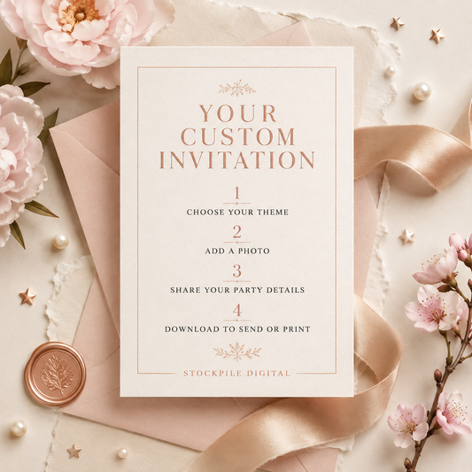 Custom Digital Party Invitation – Personalized Design