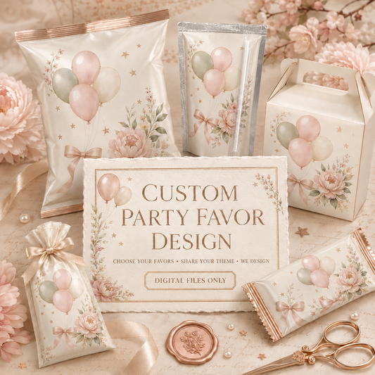 Custom Party Favor Design – Personalized Digital Files