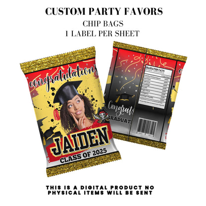 Class of 2025 Graduation Party Favor Canva Template Bundle 🎓✨