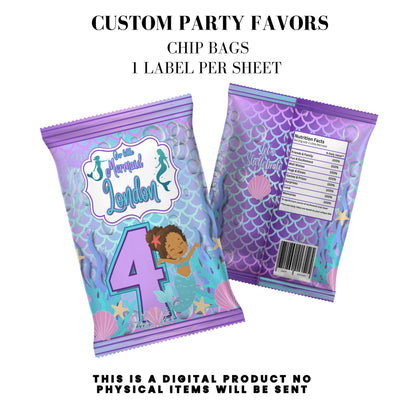 Our Little Mermaid Birthday Party Favors DFY