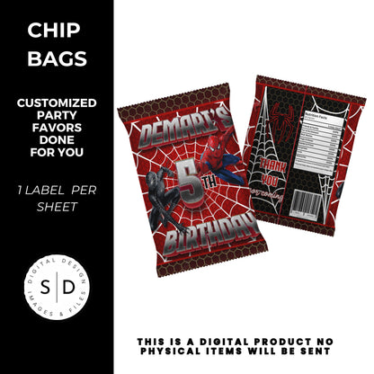 Spiderman Vs Venom Party Favors DFY