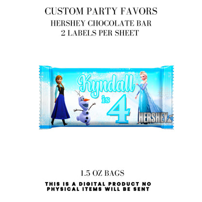 Frozen Birthday Party Favors DFY