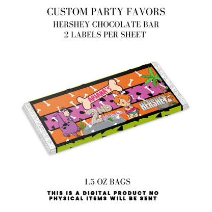 Pebbles & Dino Stone Age Birthday Party Favors DFY