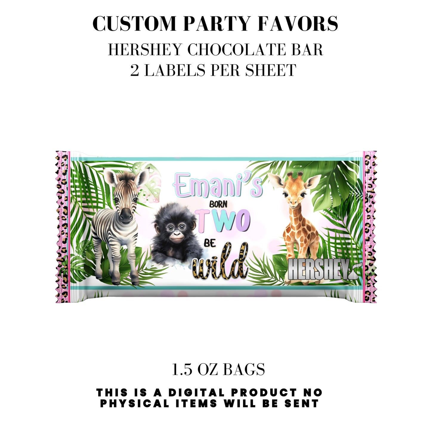 Born Two Be Wild Jungle Safari Birthday Party Favors DFY