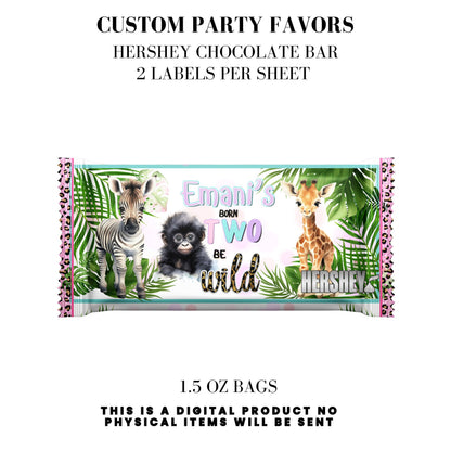 Born Two Be Wild Jungle Safari Birthday Party Favors DFY