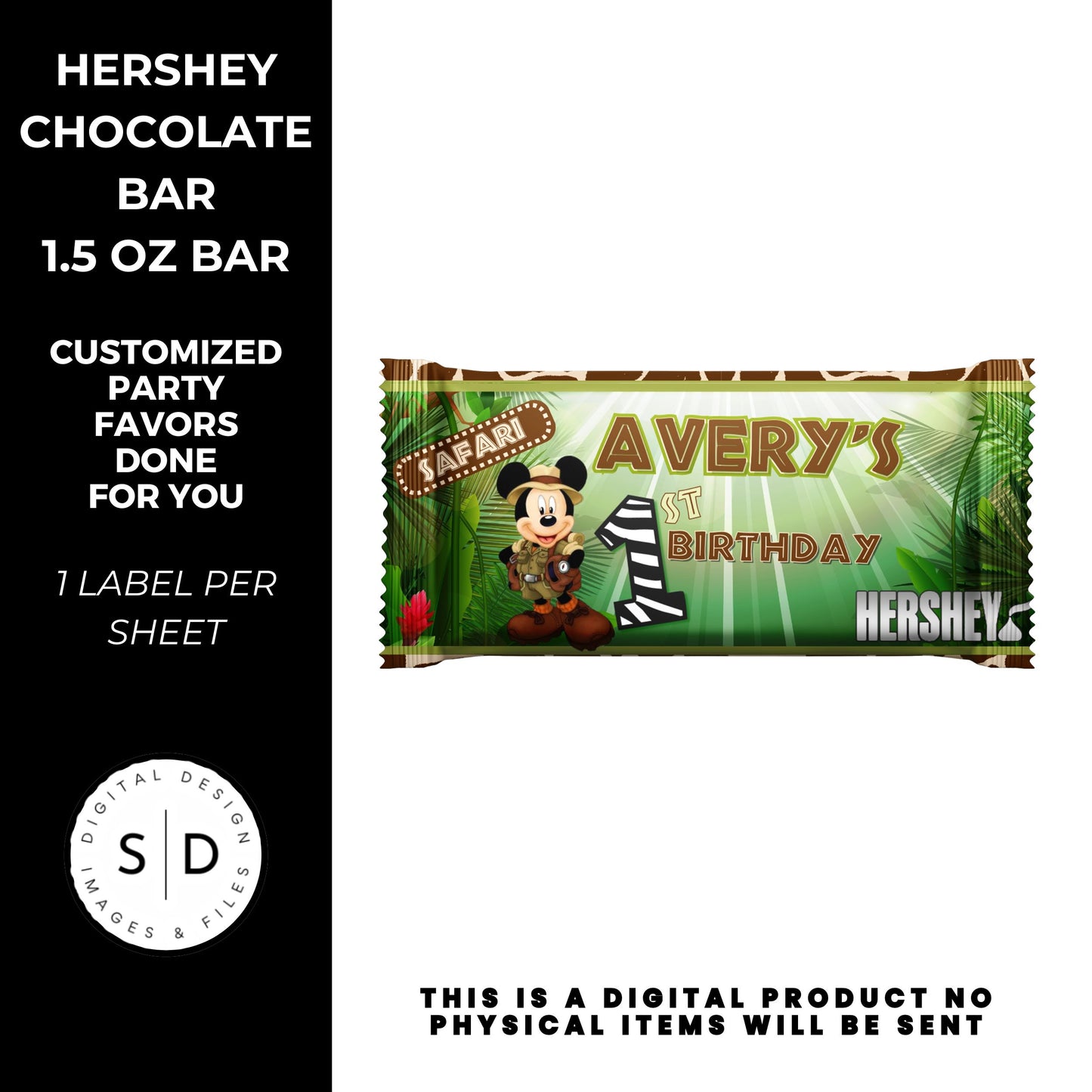 Mouse Safari Birthday Party Favors DFY