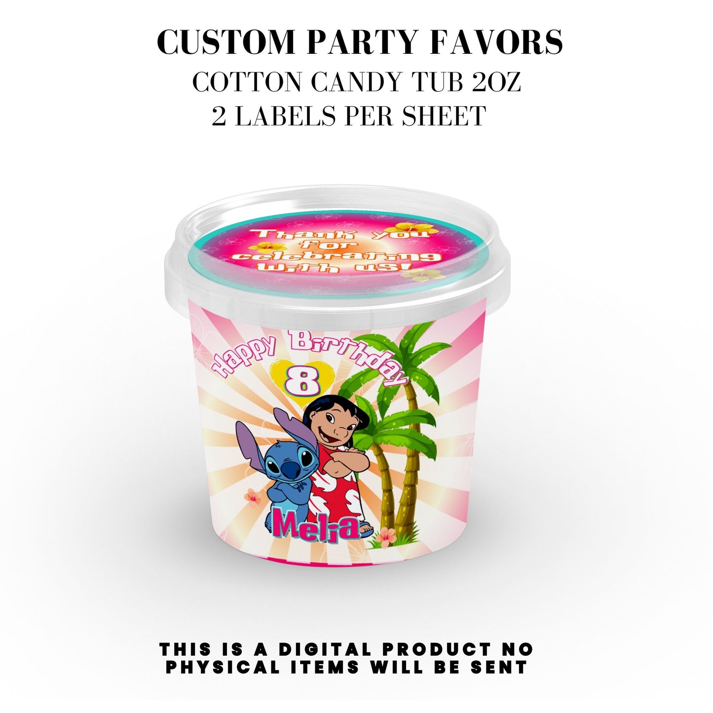 Lilo & Stitch Birthday Party DFY Favor Bundle