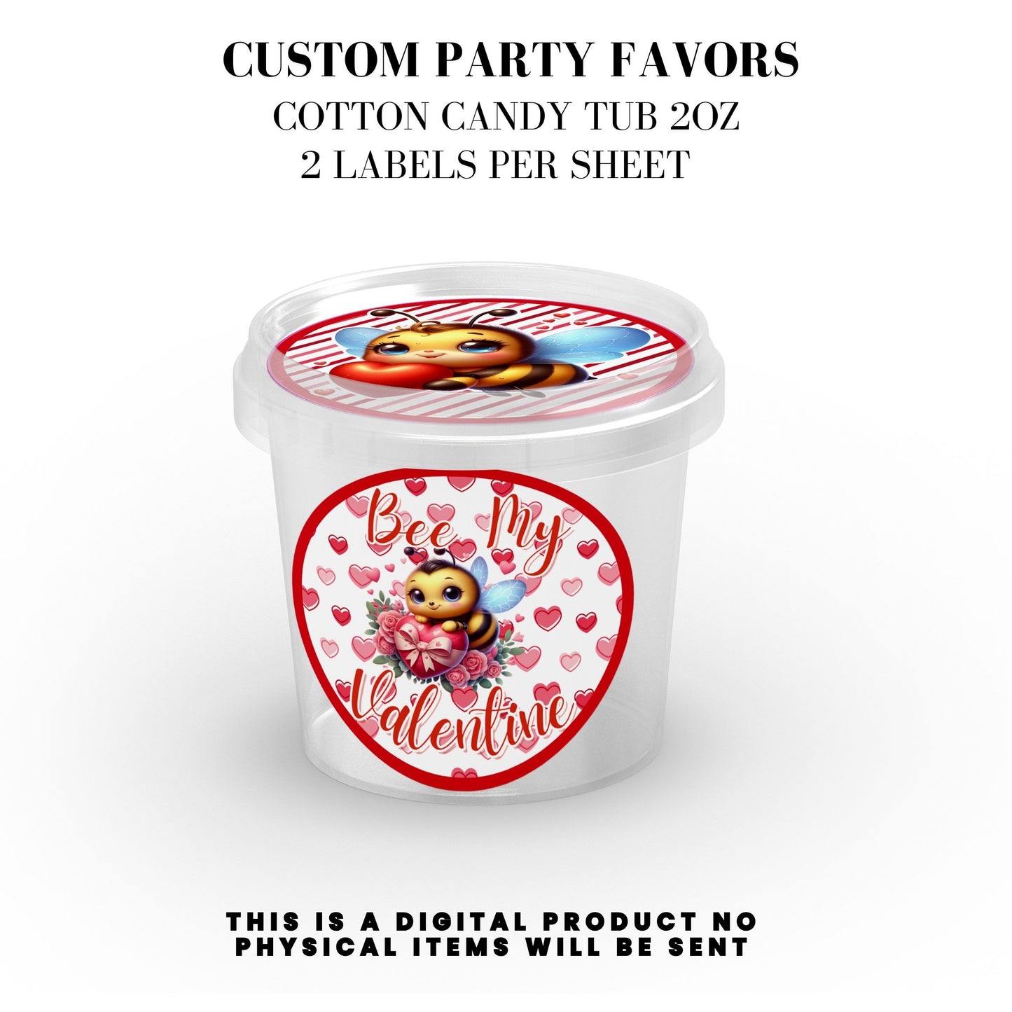 Bee My Valentine Party Favors Templates Bundle