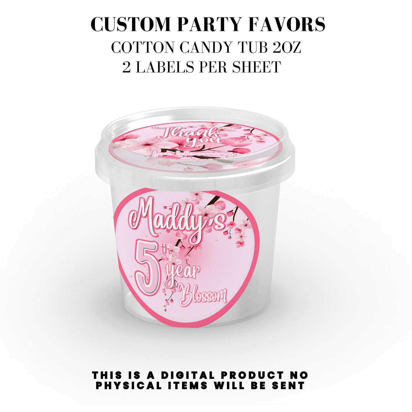 Cherry Blossom Party Printable Favor Designs DFY