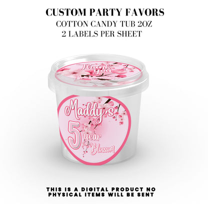 Cherry Blossom Party Printable Favor Designs DFY