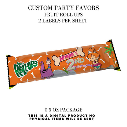Pebbles & Dino Stone Age Birthday Party Favors DFY