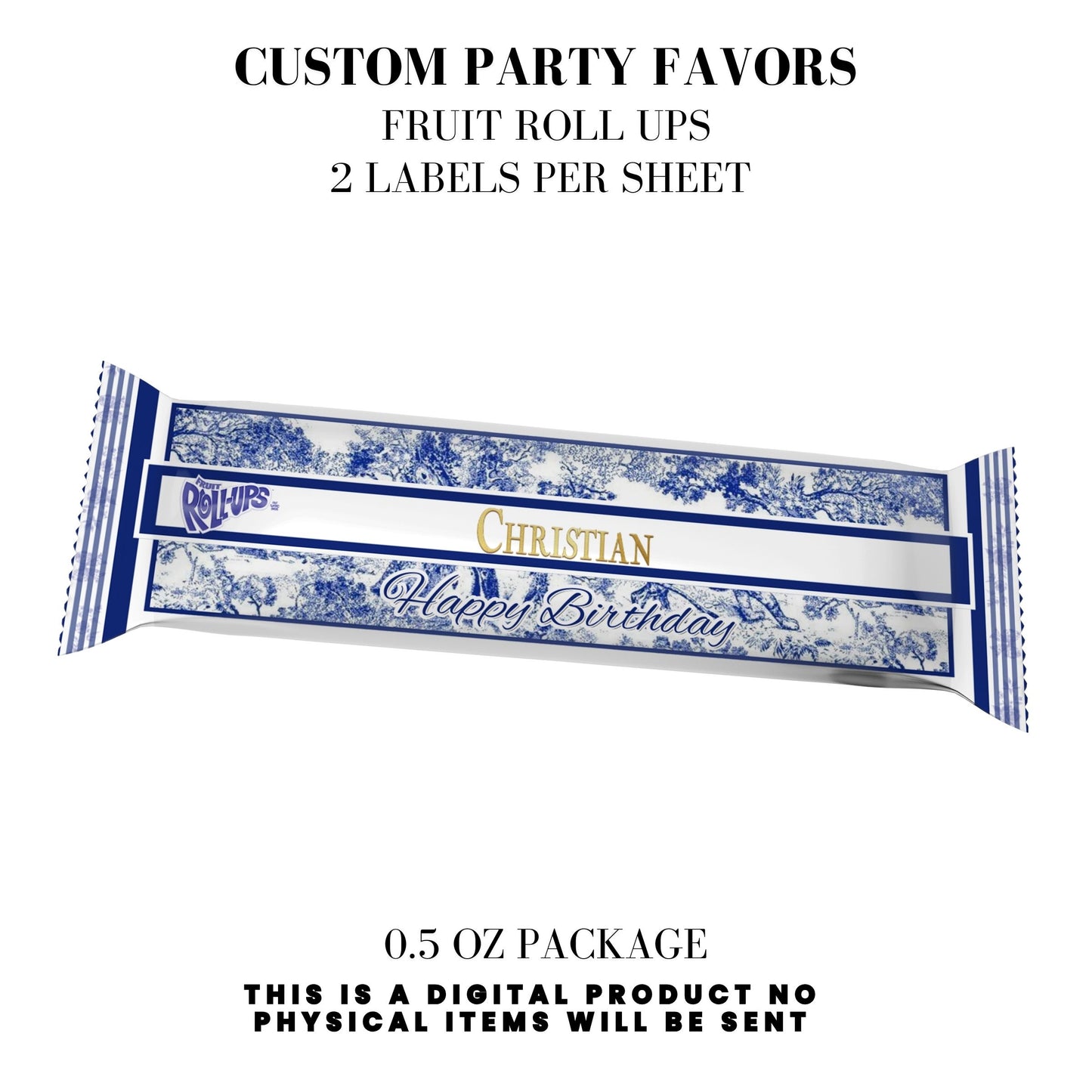 Classic Toile De Juoy Blue Party Printable Favor Designs DFY