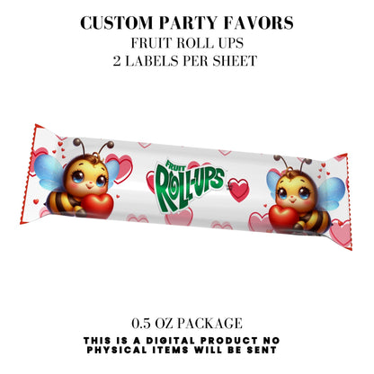 Bee My Valentine Party Favors Templates Bundle