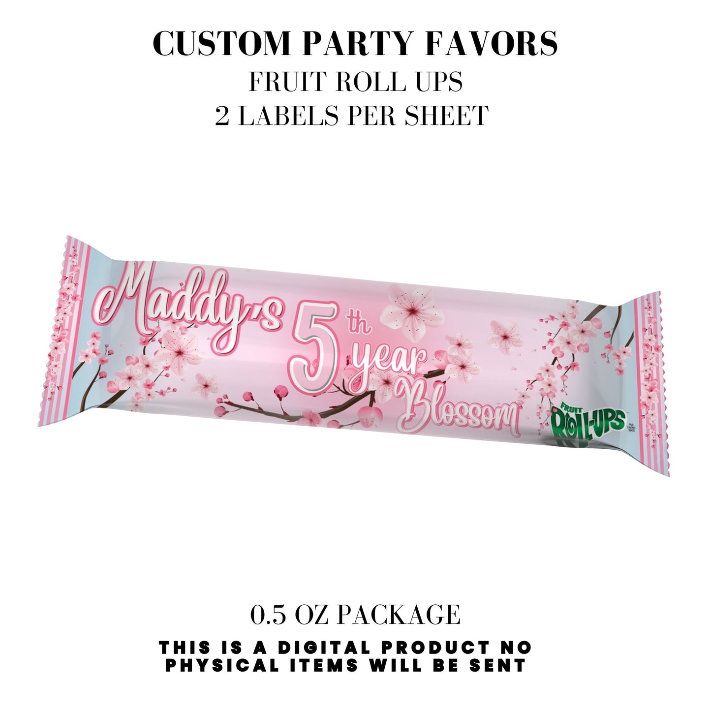Cherry Blossom Party Printable Favor Designs DFY