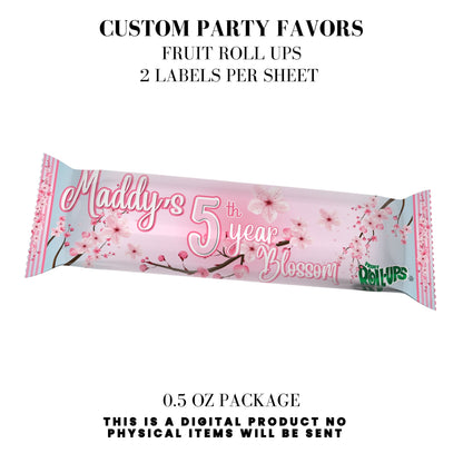 Cherry Blossom Party Printable Favor Designs DFY