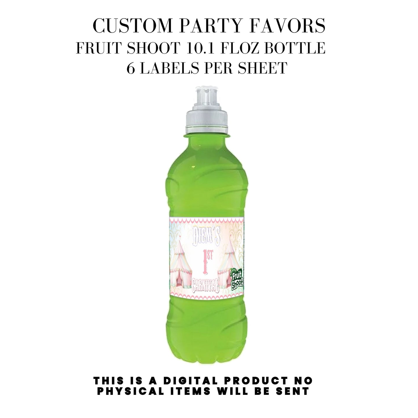 Pastel Carnival Birthday Party DFY Favor Bundle