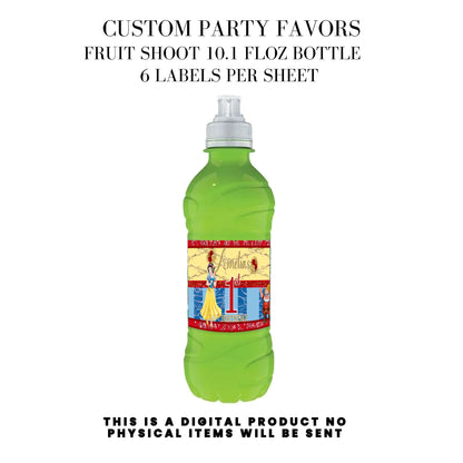 Snow White Party Favor Templates Bundle
