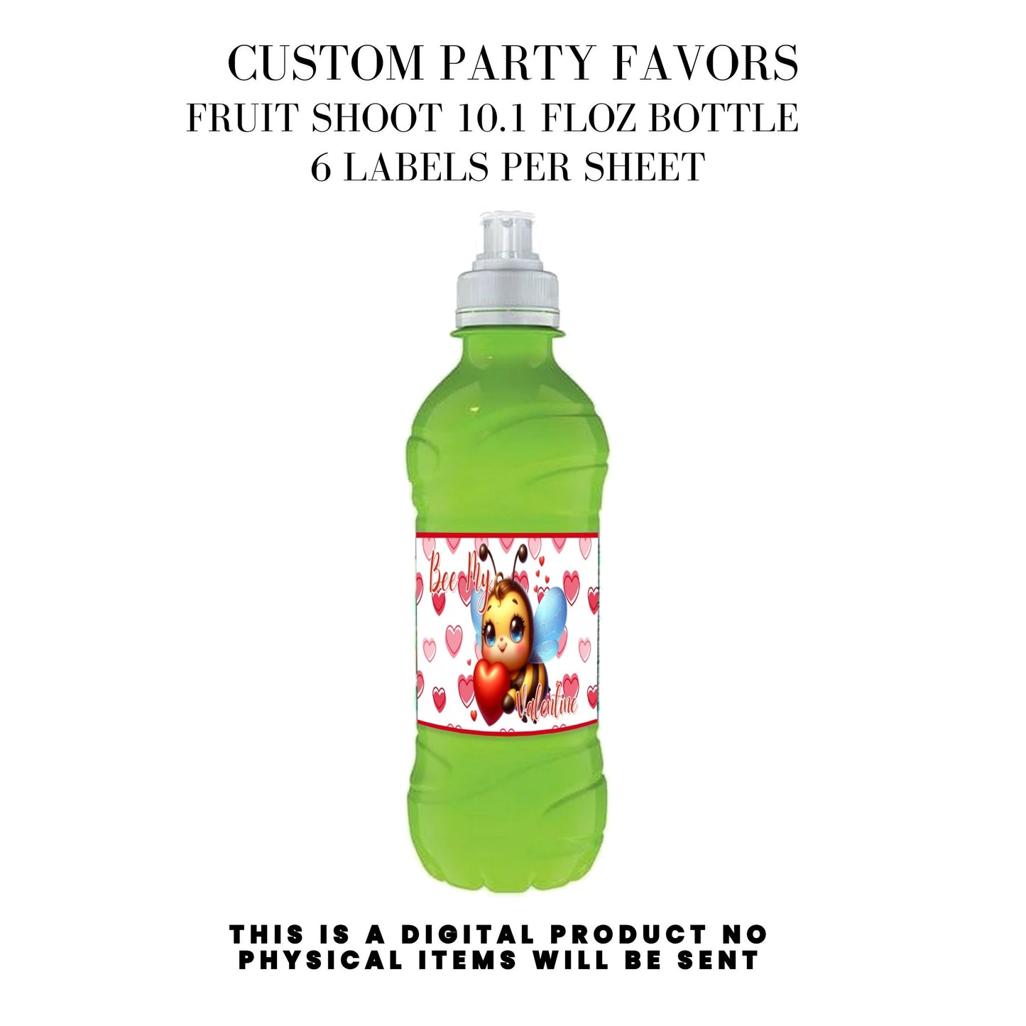 Bee My Valentine Party Favors Templates Bundle