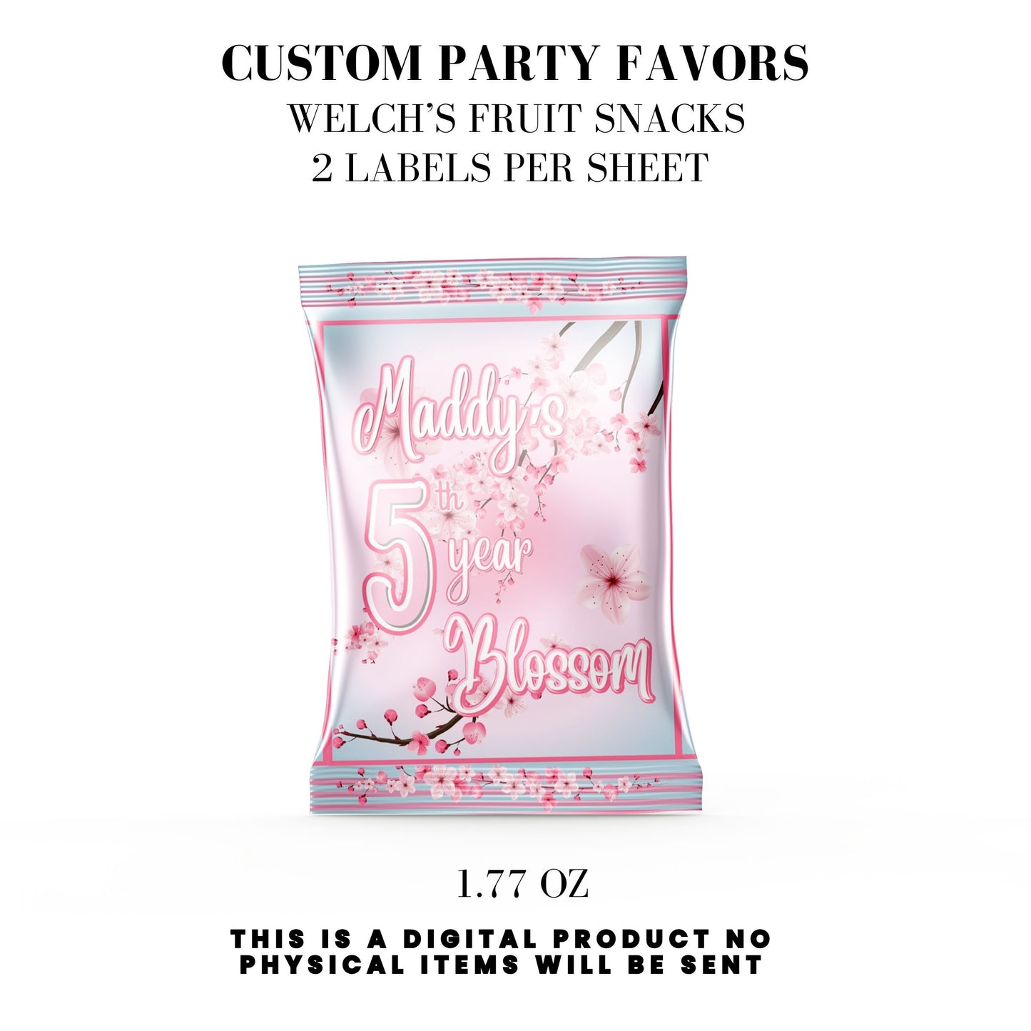 Cherry Blossom Party Printable Favor Designs DFY