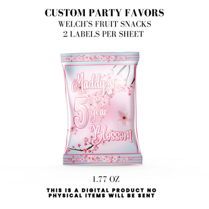 Cherry Blossom Party Printable Favor Designs DFY