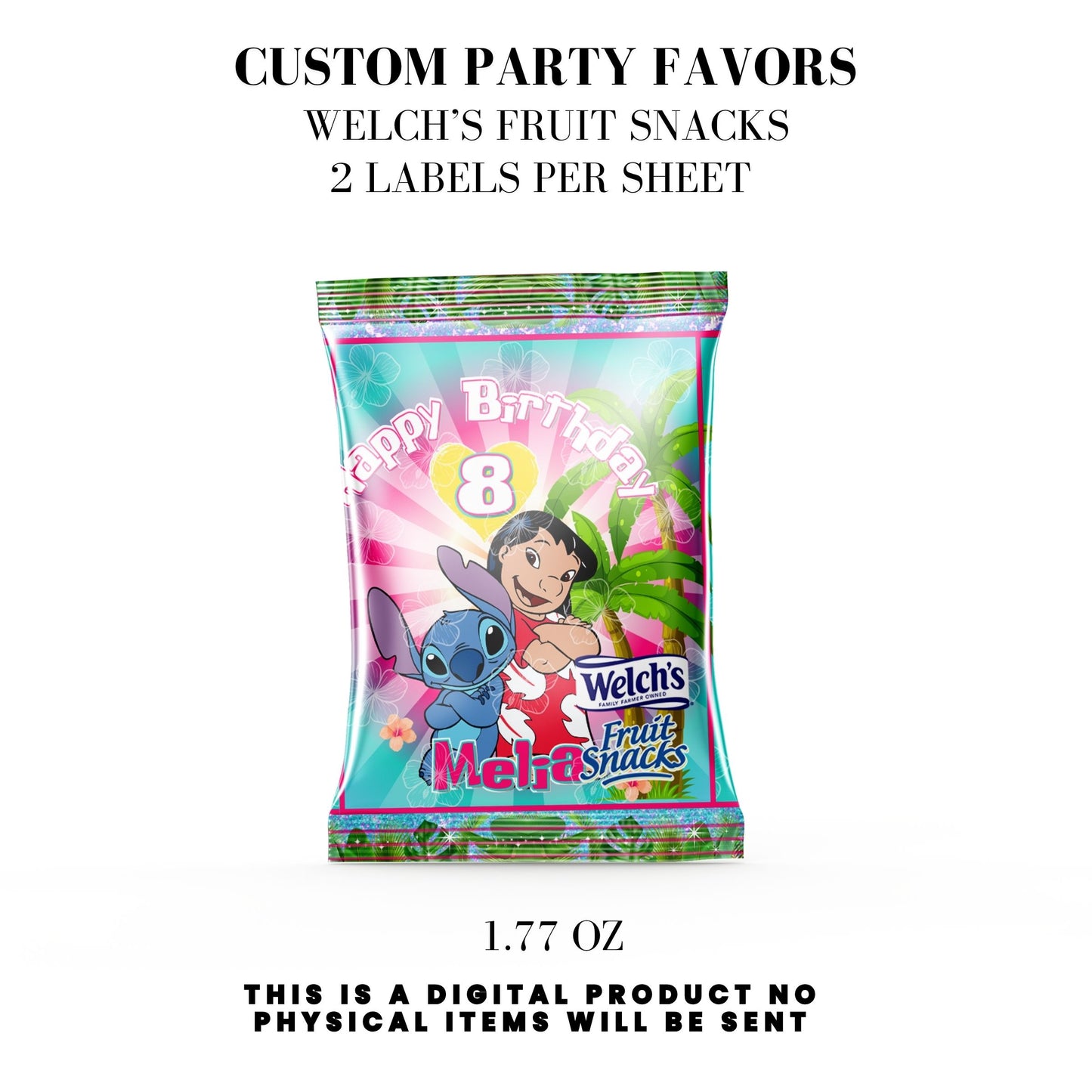 Lilo & Stitch Birthday Party DFY Favor Bundle