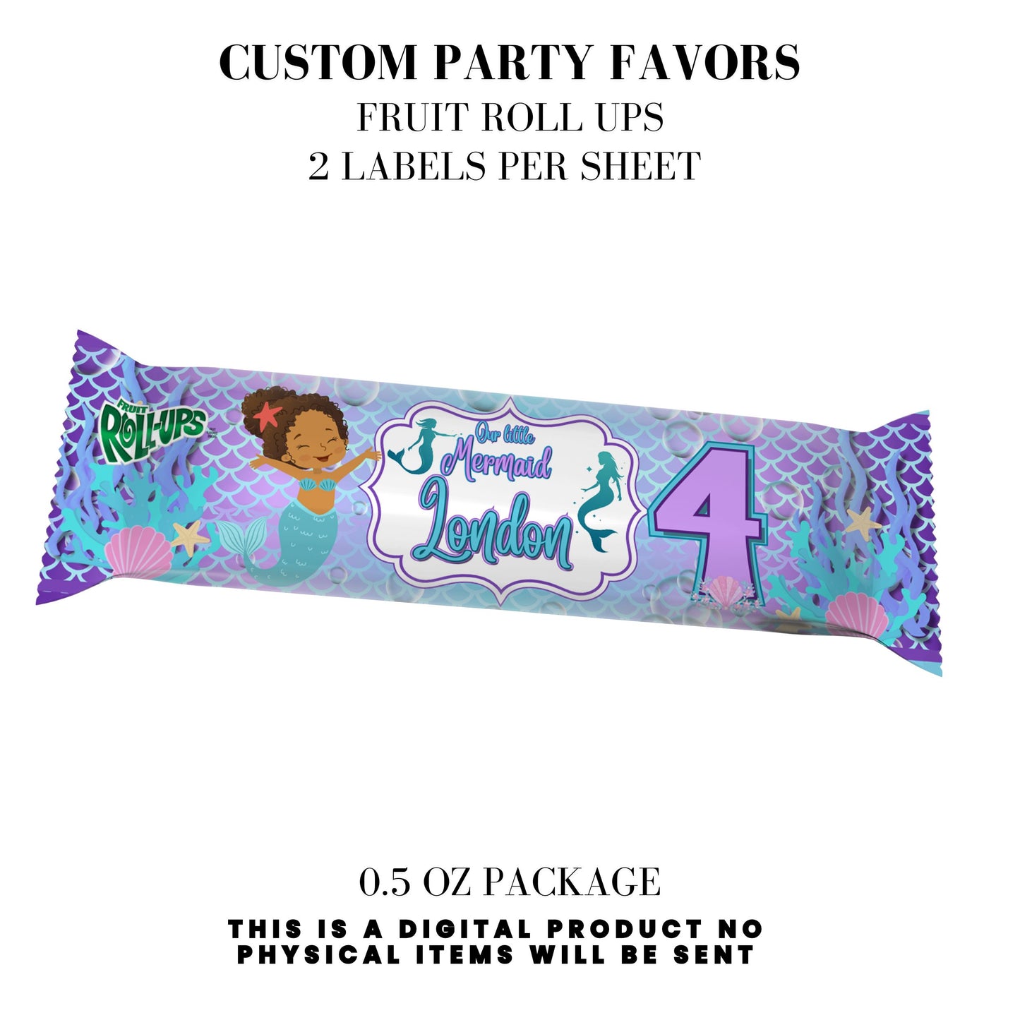 Our Little Mermaid Birthday Party Favors DFY