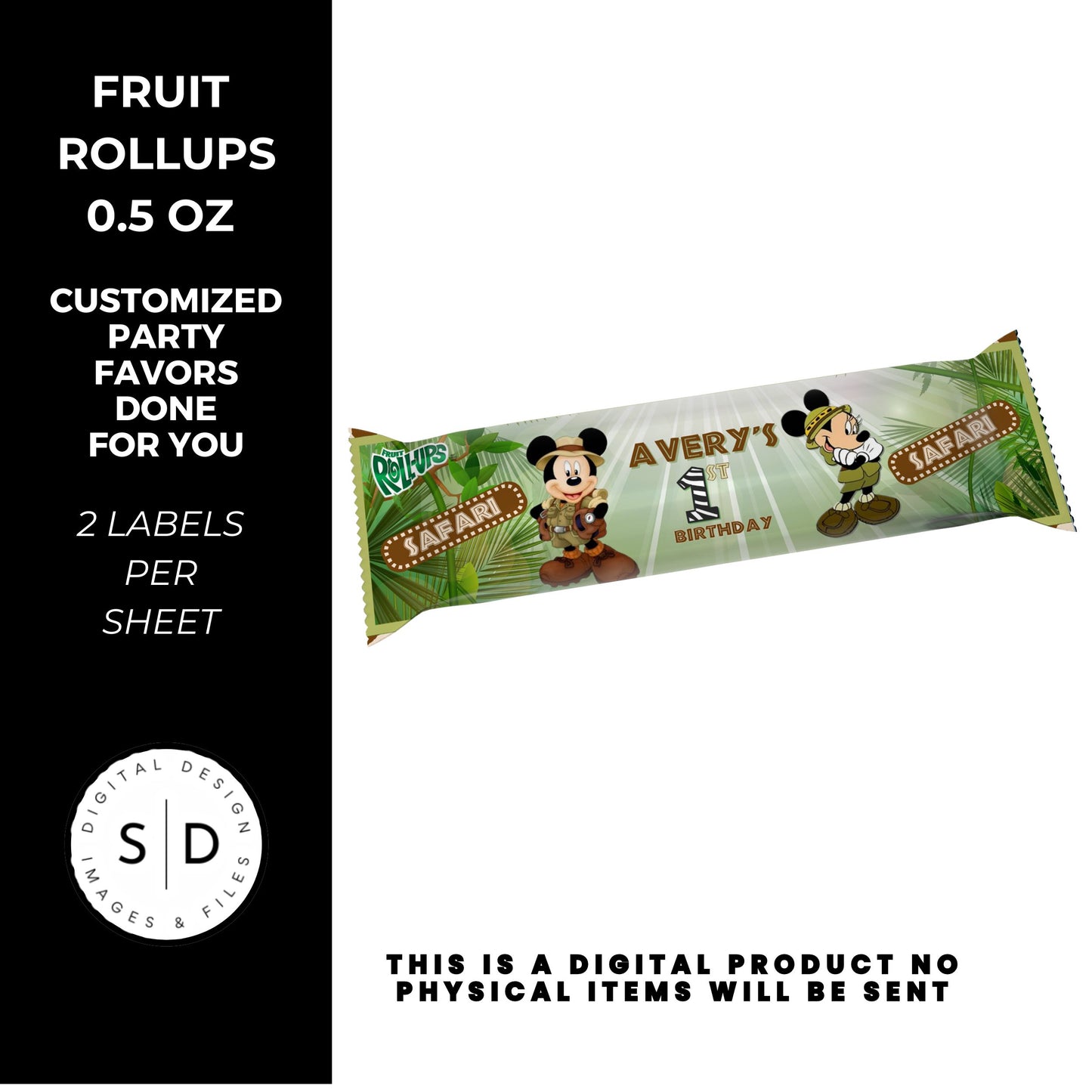 Mouse Safari Birthday Party Favors DFY