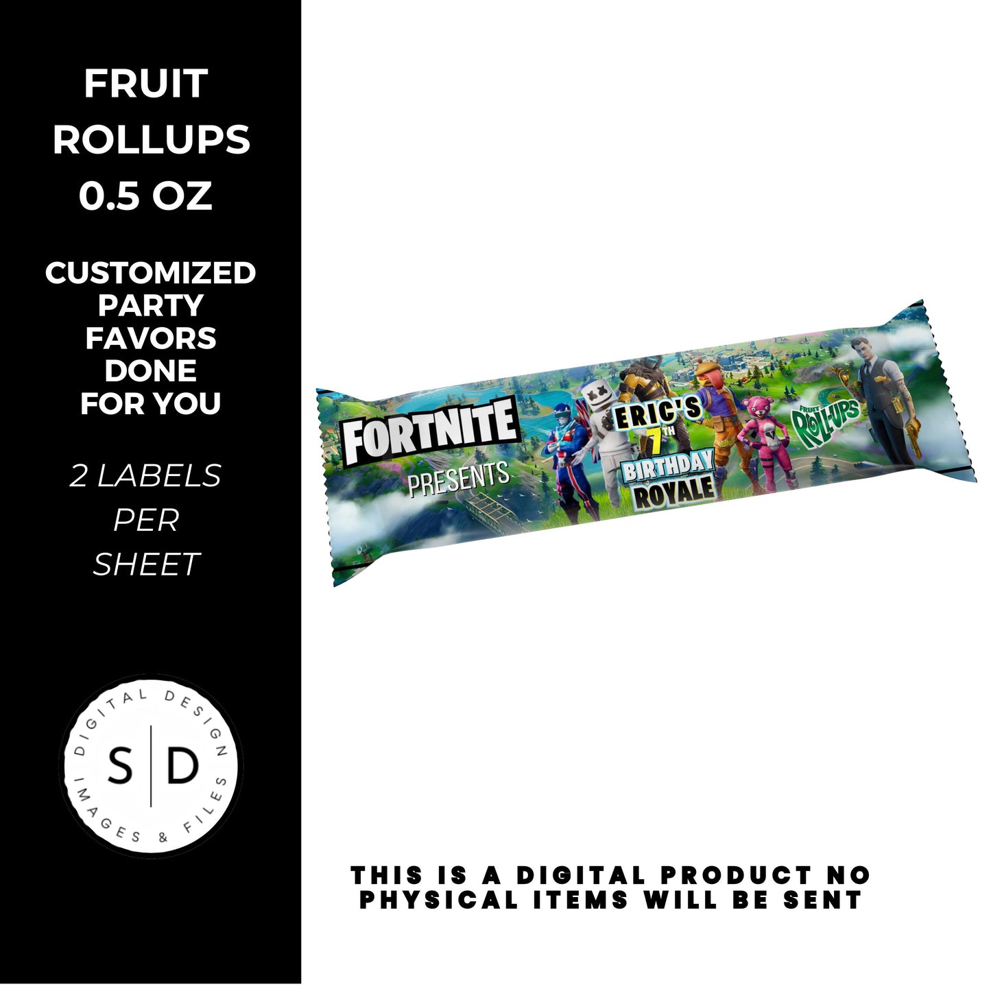Fortnite Battle Royale Birthday Party Favors DFY