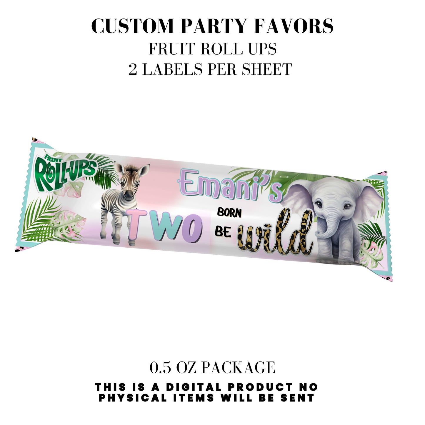 Born Two Be Wild Jungle Safari Birthday Party Favors DFY