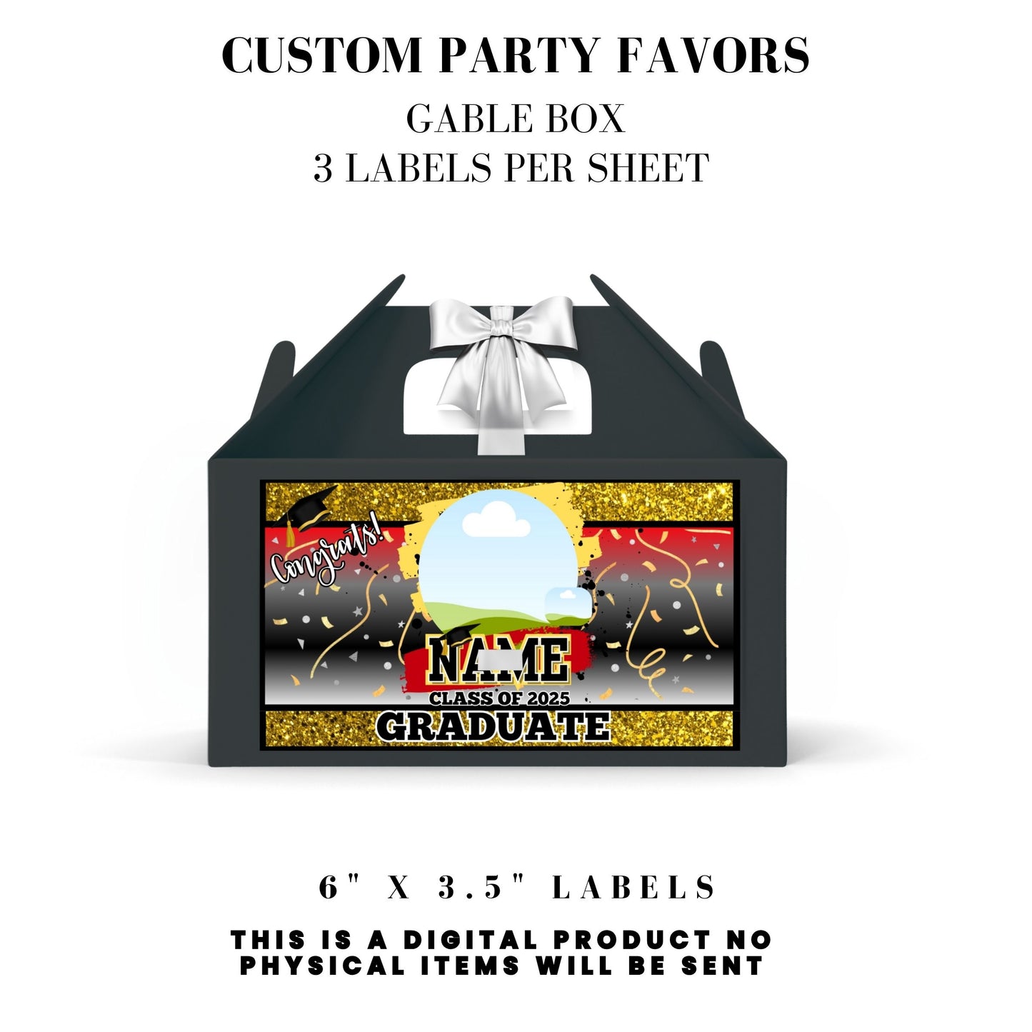 Class of 2025 Graduation Party Favor Canva Template Bundle 🎓✨