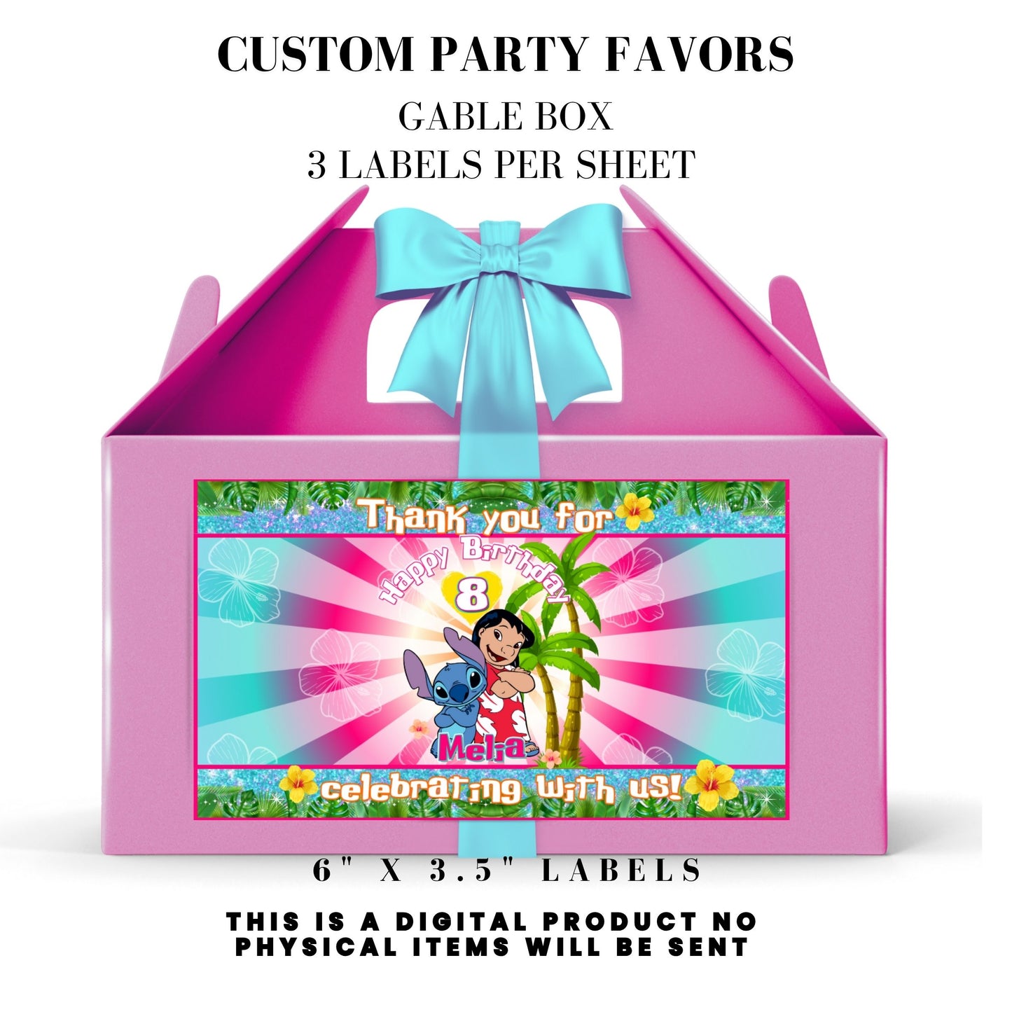 Lilo & Stitch Birthday Party DFY Favor Bundle