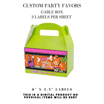 Pebbles & Dino Stone Age Birthday Party Favors DFY