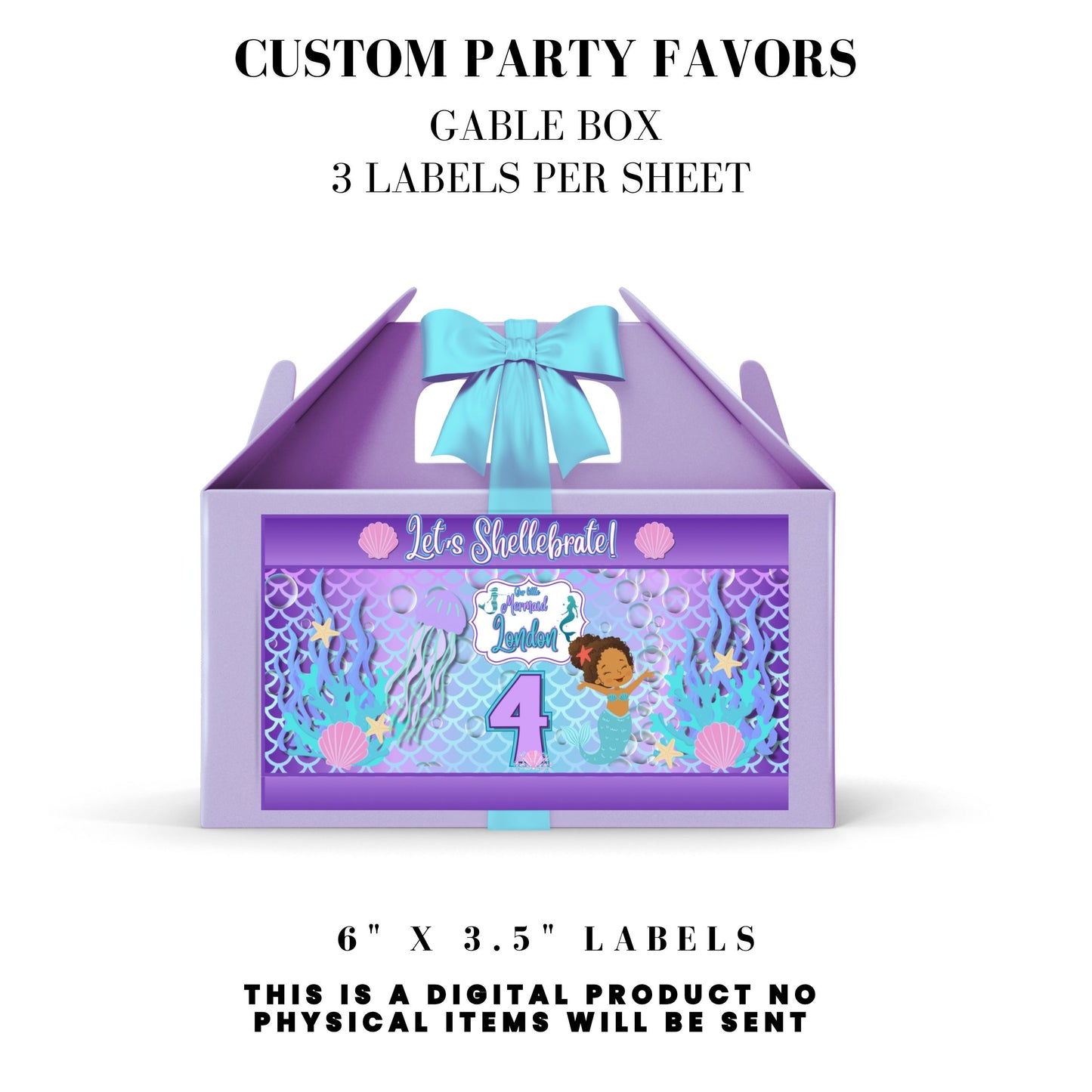 Our Little Mermaid Birthday Party Favors DFY