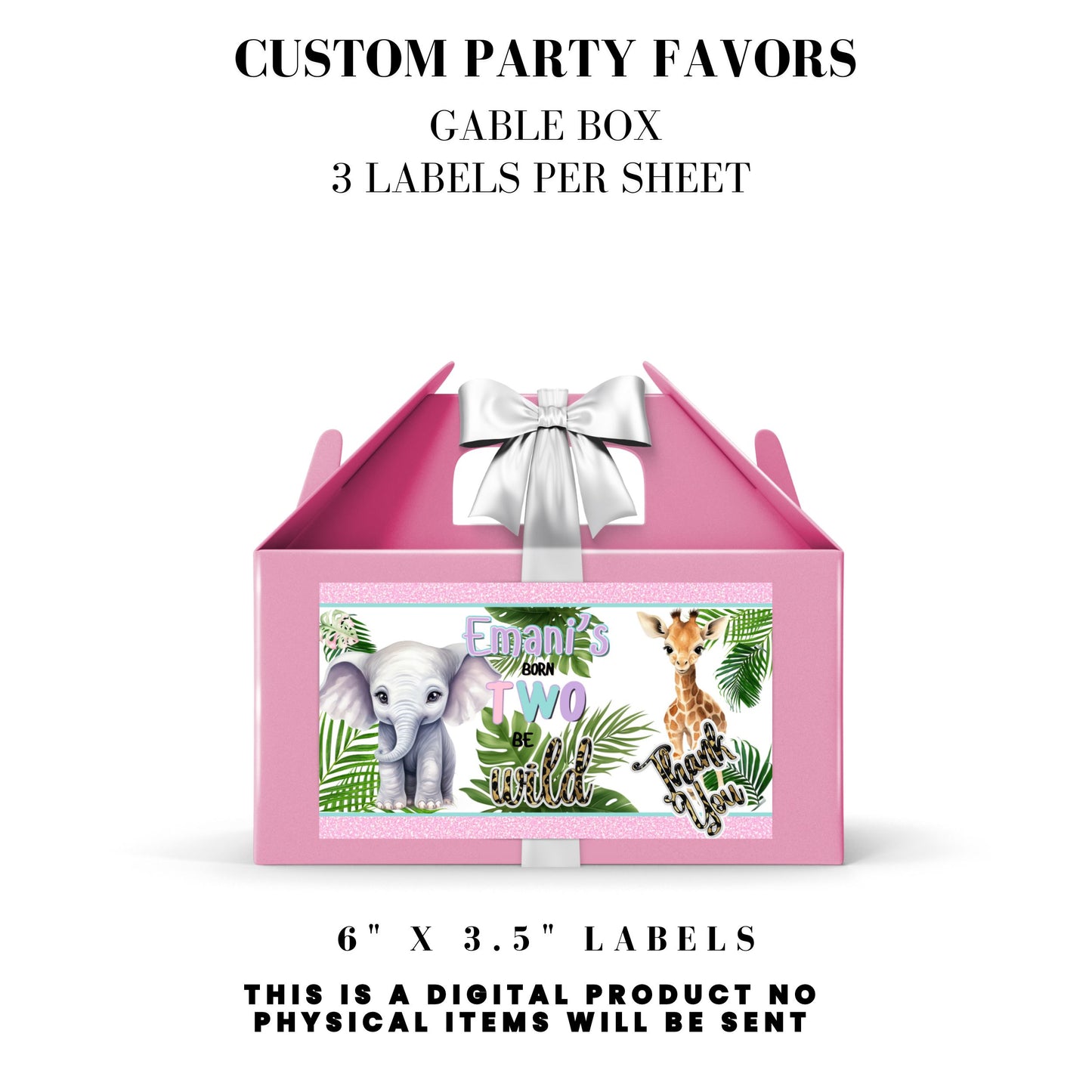 Born Two Be Wild Jungle Safari Birthday Party Favors DFY