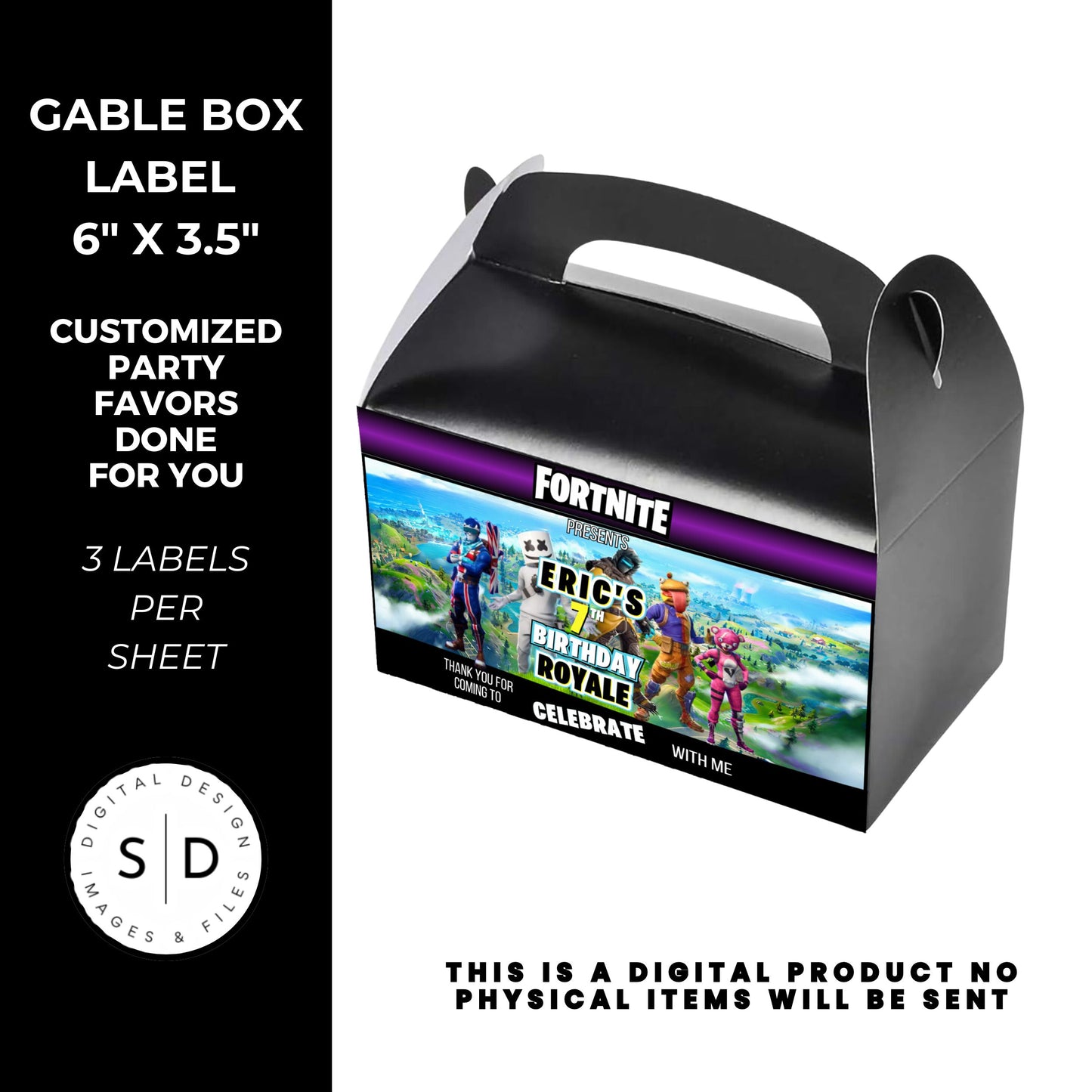 Fortnite Battle Royale Birthday Party Favors DFY