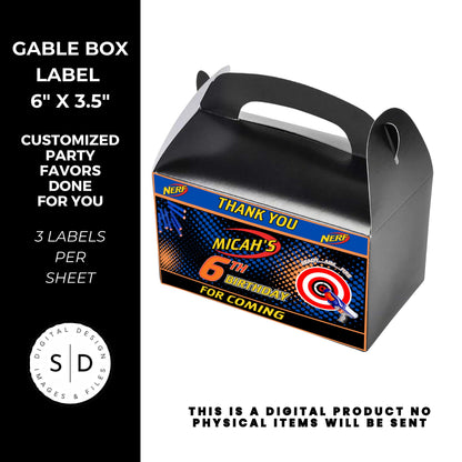 Nerf Ready Aim Fire Birthday Party Favors DFY