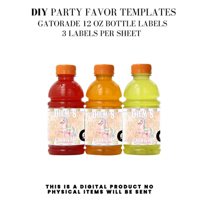 Pastel Carnival Birthday Party DFY Favor Bundle