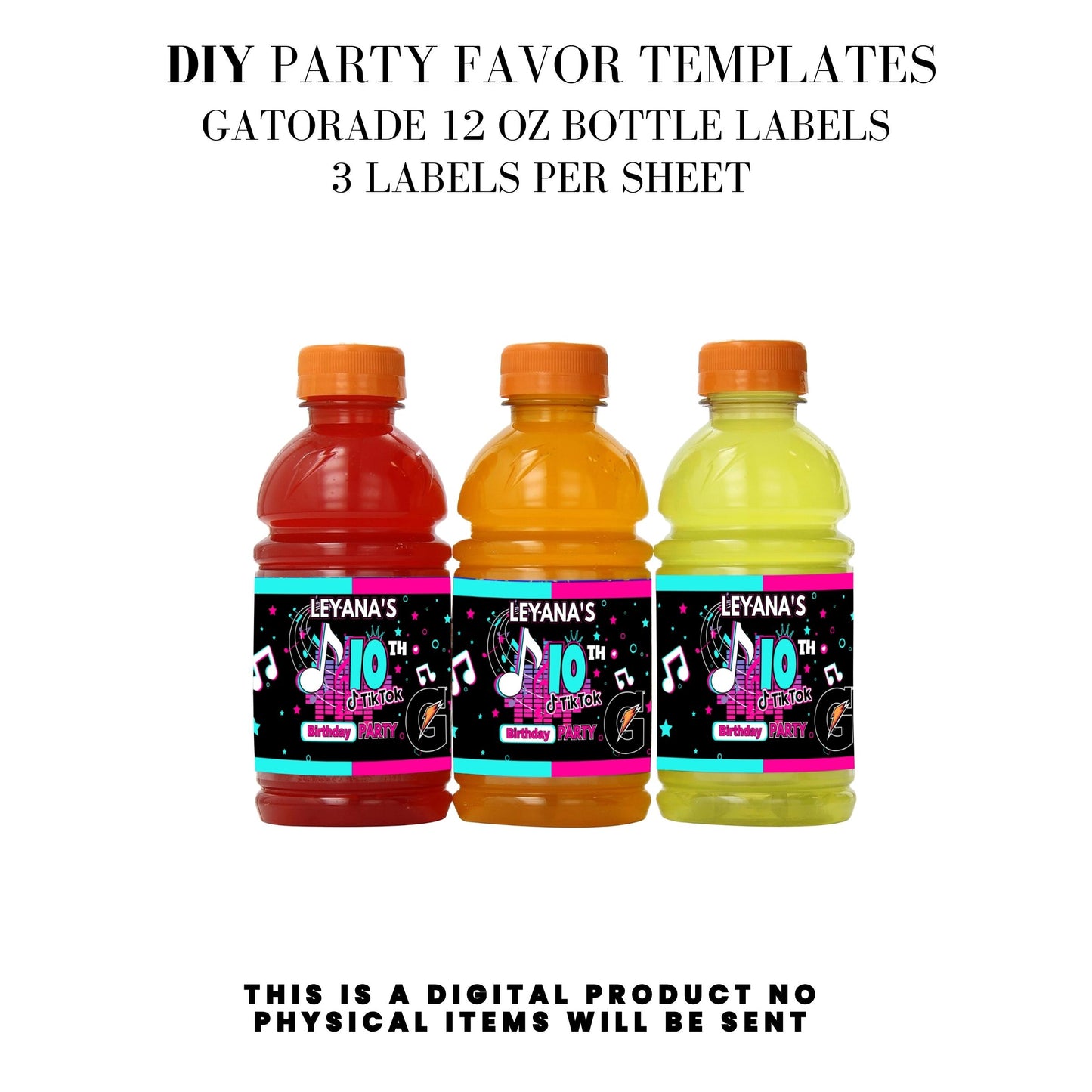Tik Tok Social Media Party Printable Favor Designs DFY